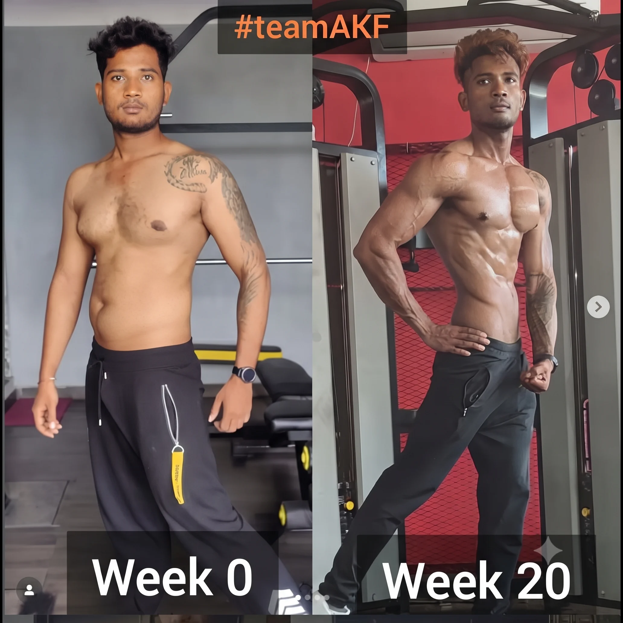 #teamAKF male transformation